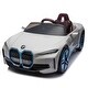 preview thumbnail 21 of 58, Licensed BMW I4,12v Kids ride on car 2.4G W/Parents Remote Control,electric car for kids,Three speed adjustable White