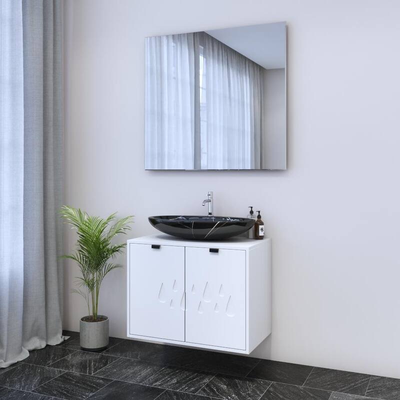 Teardrop 2D 80 Floating Bathroom Vanity (32" Width)