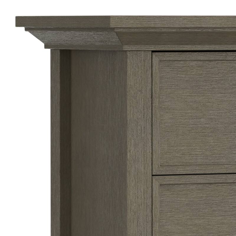 WYNDENHALL Mansfield SOLID WOOD 39 inch Wide Transitional Medium Storage Cabinet - 39"w x 17"d x 42" h