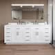 Option White / White Quartz Top / Matte Black Hardware