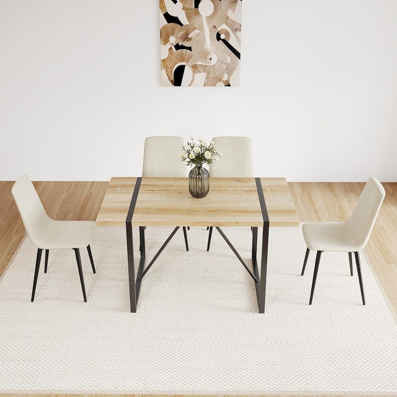 Modern Upholstered Dining Chairs Set of 4
