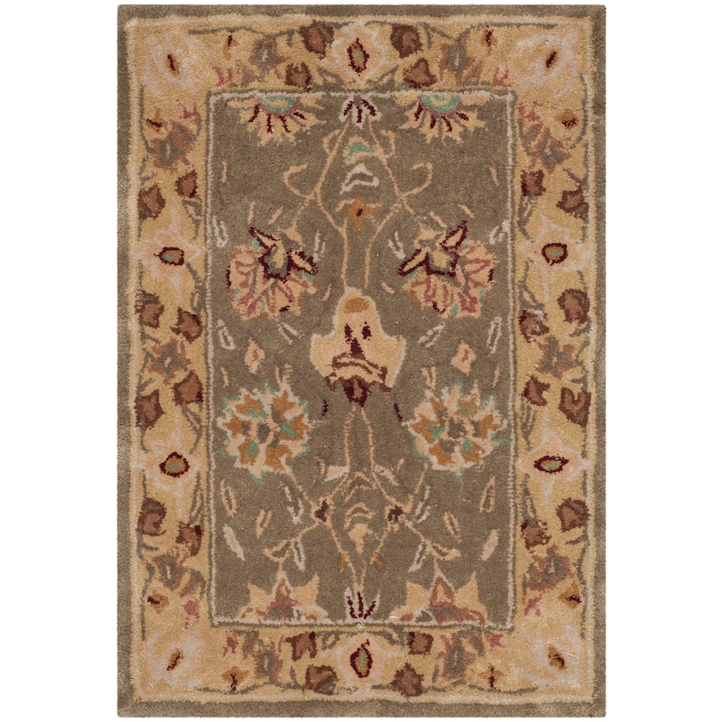 SAFAVIEH Handmade Total Performance Mujgan Oriental Rug - 2' x 3' - Sage/Beige