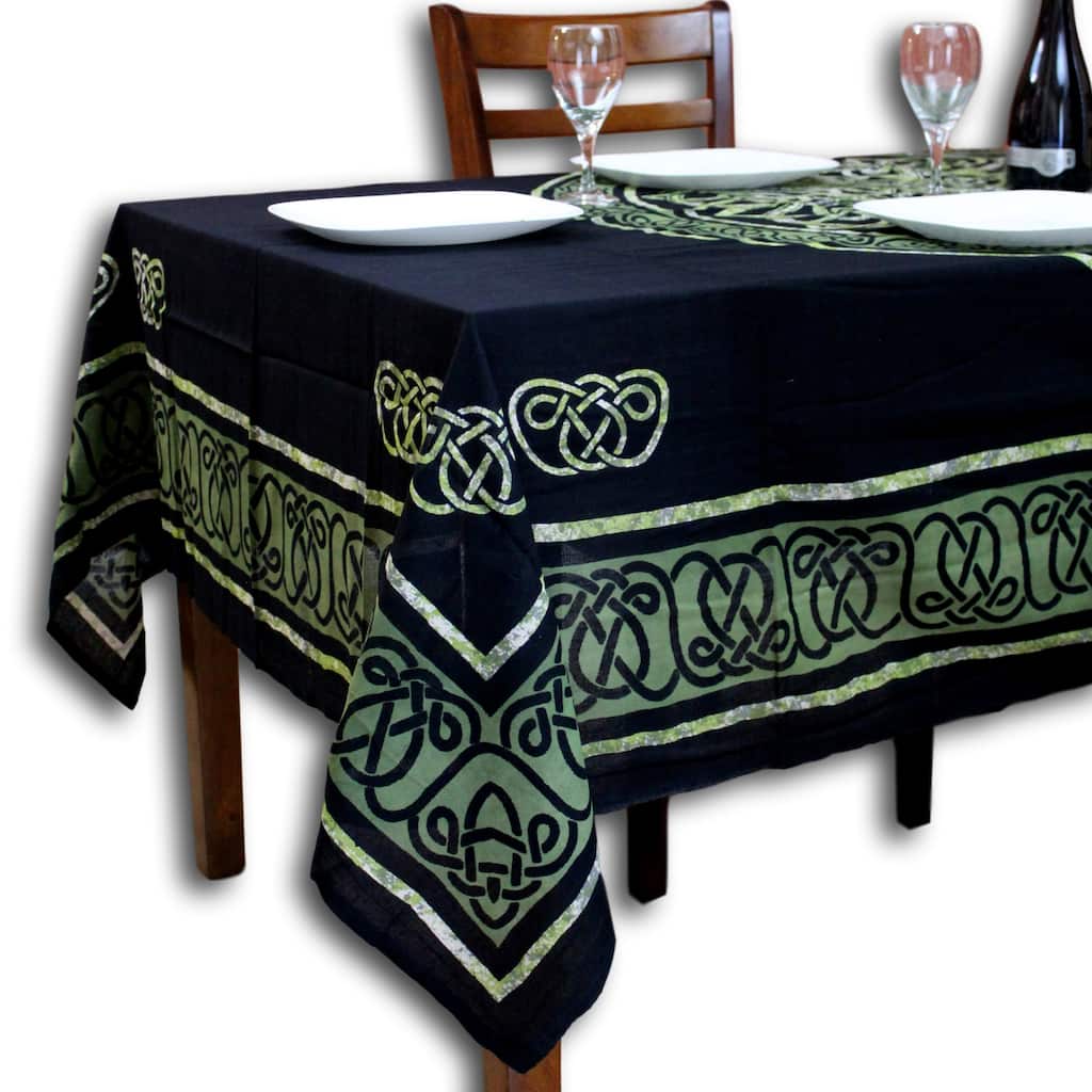 Cotton Celtic Circle Wheel Of Life Tablecloth Collection