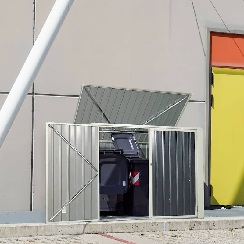 Costway 6x3FT Horizontal Storage Shed 68 Cubic Feet for Garbage Cans