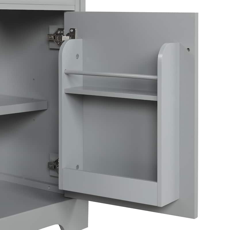 20" Bathroom Vanity with Sink, Bathroom Cabinet with Soft Closing Door, Storage Rack and Adjustable Shelve