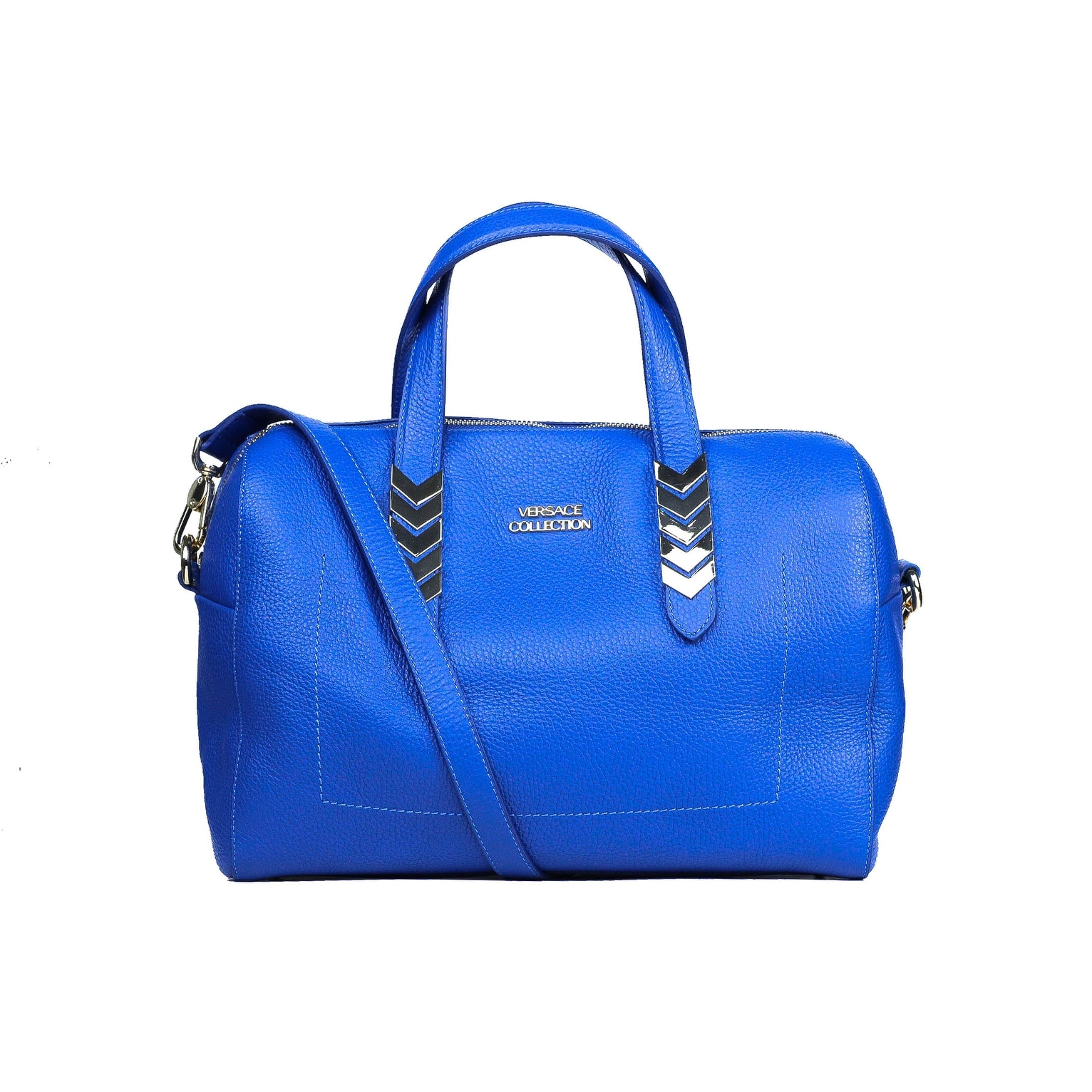 versace collection blue bag