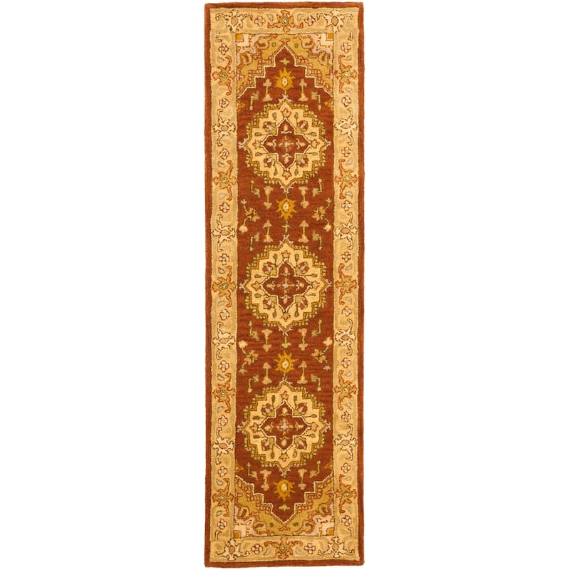 SAFAVIEH Handmade Heritage Foliage Traditional Oriental Wool Rug