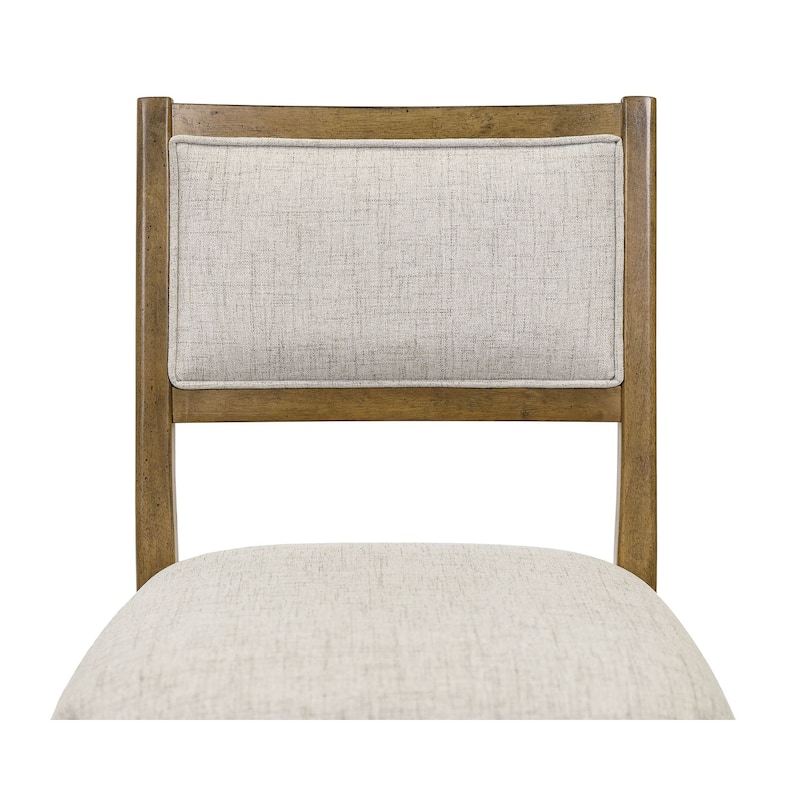 Modern Wood Rectangular Kitchen Dining Table with Eight Chairs, Brown