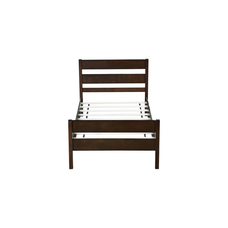Twin Bed with Headboard, Footboard, and Under-Bed Storage, Stylish and Durable