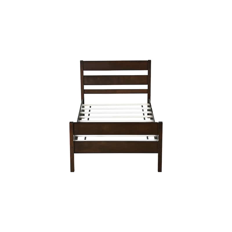 Twin Bed with Headboard and Footboard