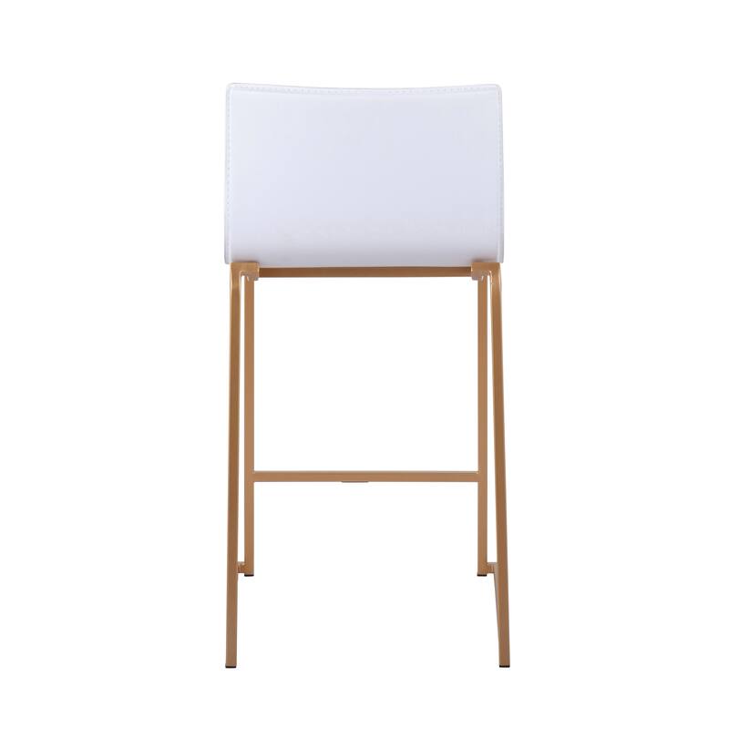 Silver Orchid Mara Upholstered Counter Stool (Set of 2) - N/A