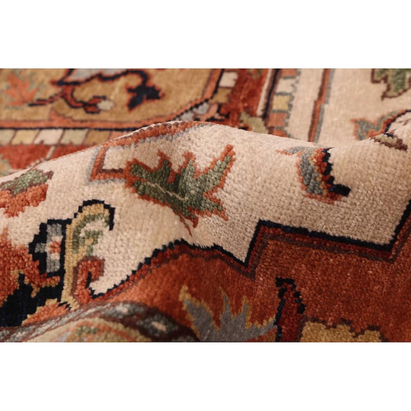 ECARPETGALLERY Hand-knotted Jules Sultane Ivory Wool Rug - 8'10 x 12'1