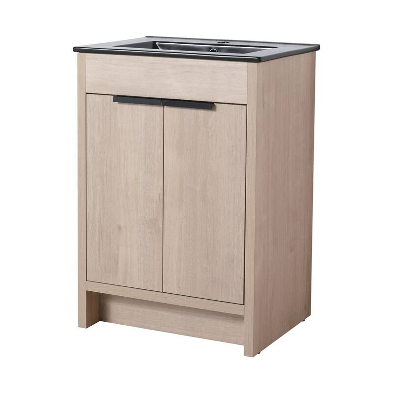 24" Bathroom Vanity with Ceramic Sink