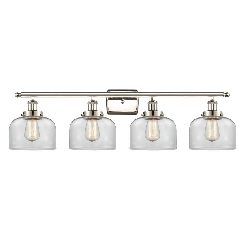 Innovations Lighting Ballston Urban Bell - 4 Light 38" Bath Vanity Light - Clear/Polished Nickel