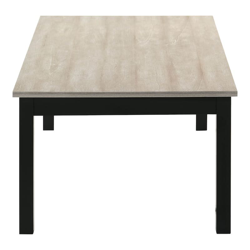 Furniture of America Sonnet Modern 3-Piece Wood Coffee Table Set with 2 End Tables