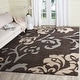 preview thumbnail 7 of 57, SAFAVIEH Florida Shag Hilde Floral 1.2-inch Thick Rug 6' x 9' - Dark Brown/Smoke - Rectangle