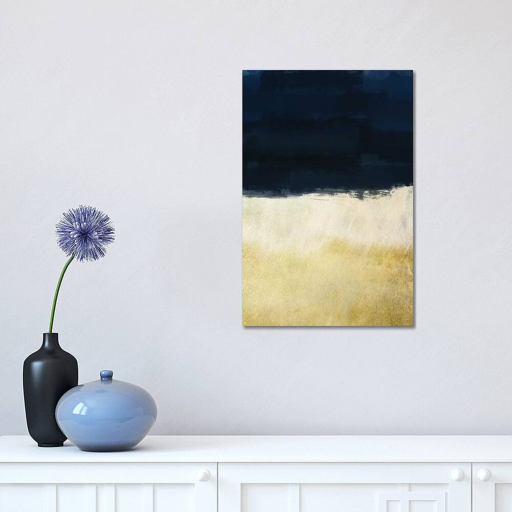 iCanvas "Gold Indigo Shuffle I" by Marcus Prime Canvas Print