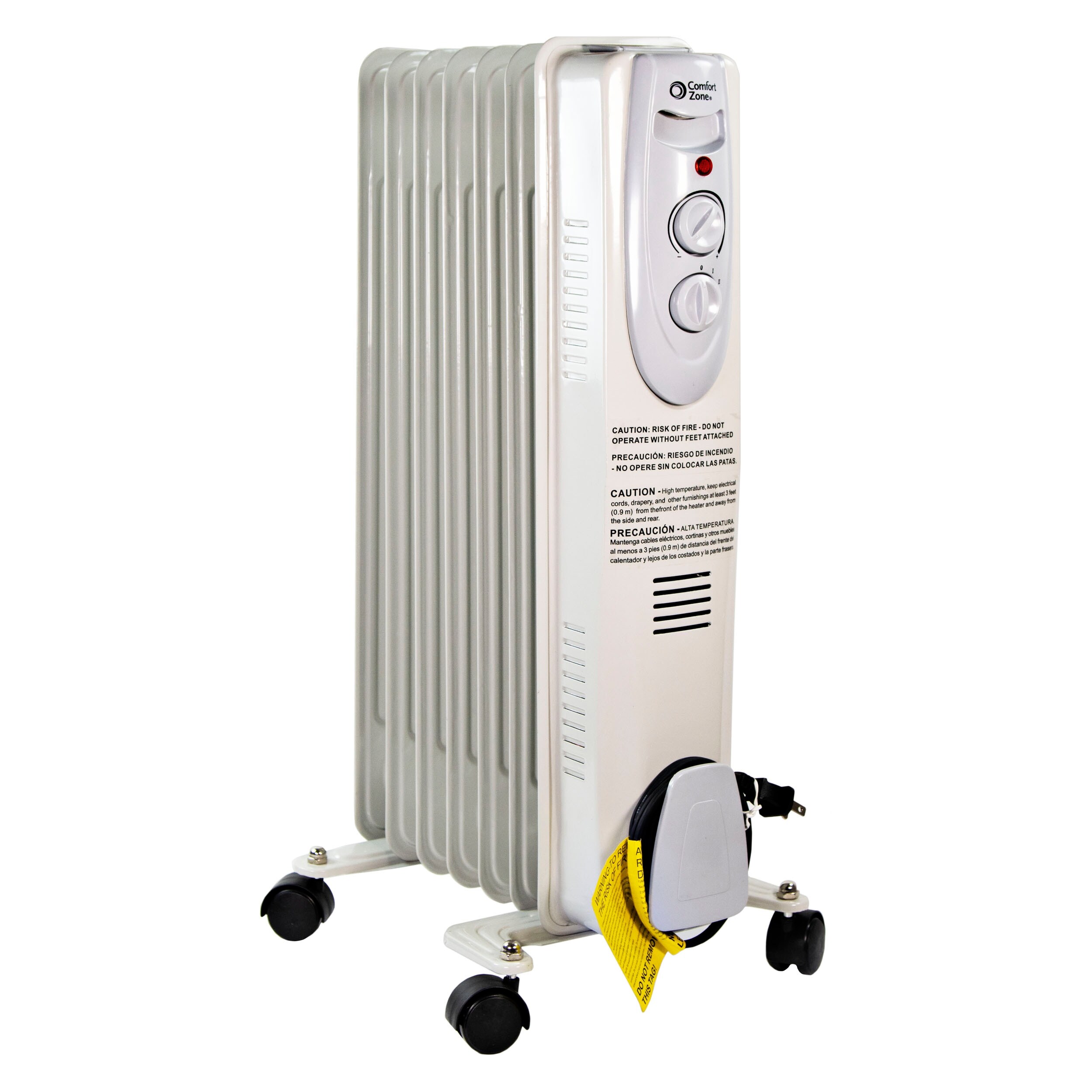 Shop Comfort Zone Cz7007j2 Oil Filled Electric Radiator Heater Overstock 30325898