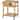 Bamboo Kitchen Island Cart on Wheels with 2 Drawers and Open Shelves