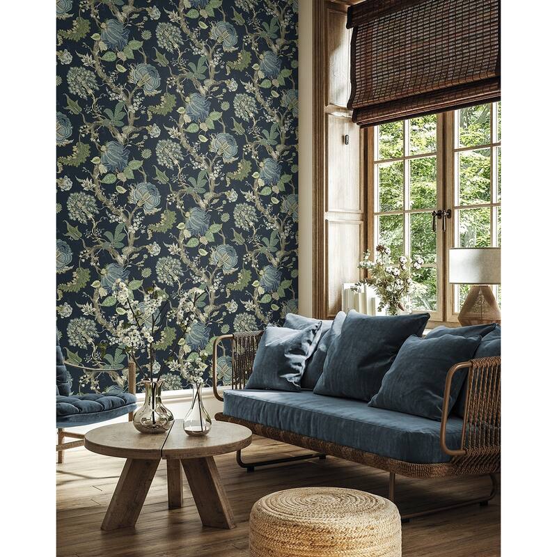 Harry & Grace Jacobean Trail Premium Matte Non-Woven Peel and Stick Wallpaper