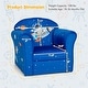 preview thumbnail 9 of 8, Costway Kids Sofa Toddler Upholstered Armrest Chair withSolid Wooden - See Details