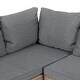 preview thumbnail 4 of 6, Decker Contemporary Wicker Padded Outdoor Sectional Sofa by M&L Co