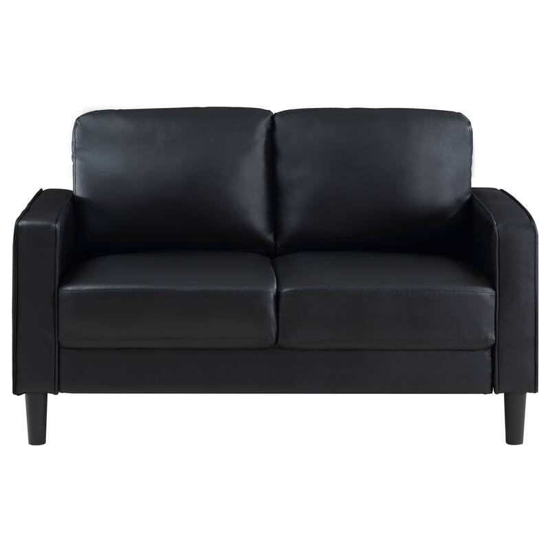 Ruth Transitional Upholstered Track Arm Sofa Set