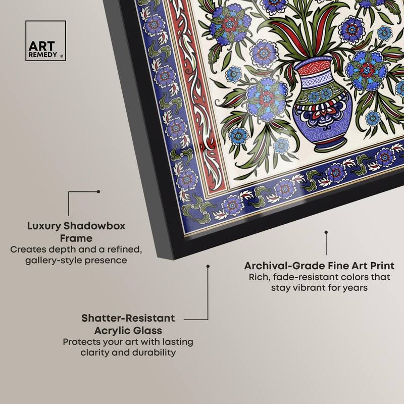 Royal Vase Bloom Shadowbox by Art Remedy