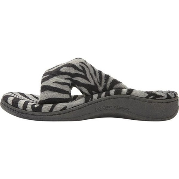 vionic relax slippers zebra