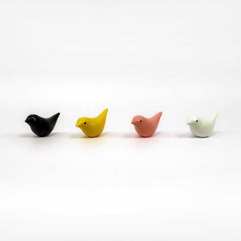 Walplus Grey Minimalist Cuckoo Table Clock 4 changeable birds