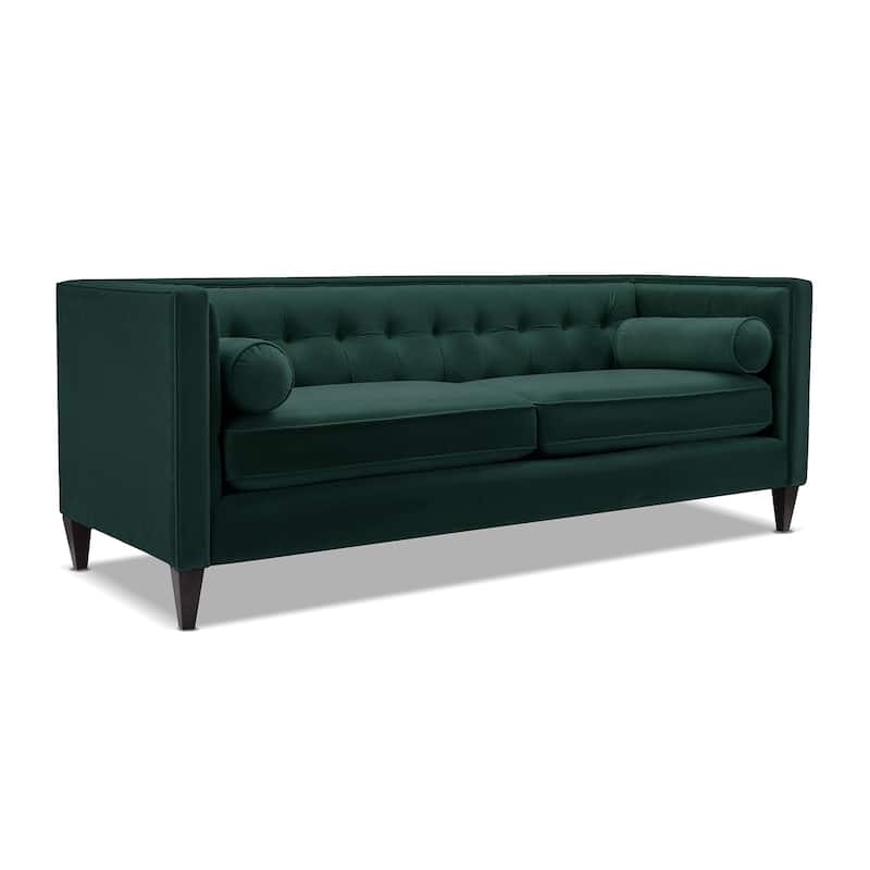 Jack 84" Modern Upholstered Tufted Tuxedo Sofa