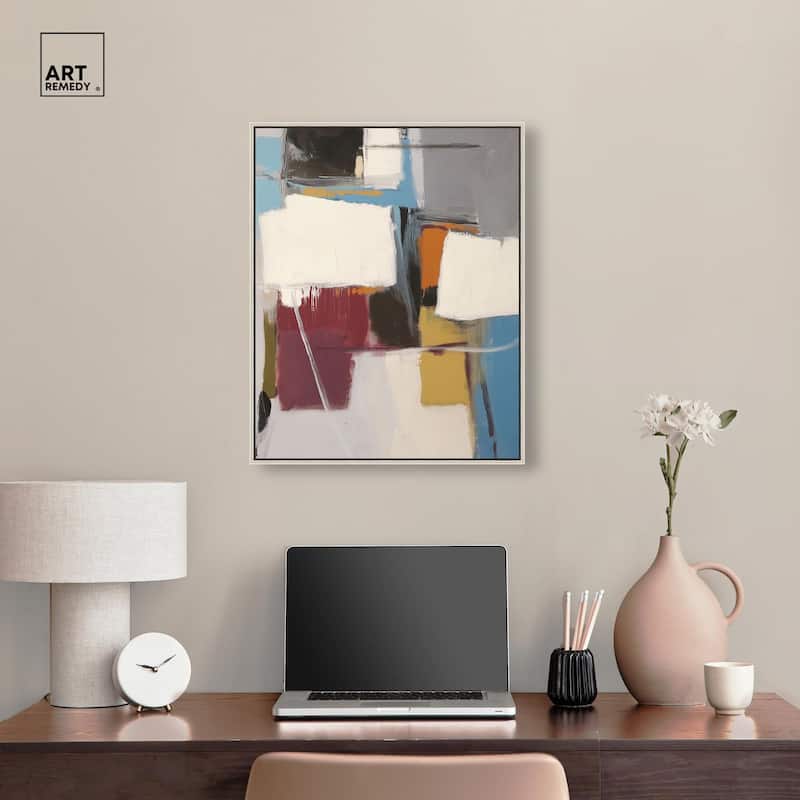 Stacked Forms Canvas by Art Remedy
