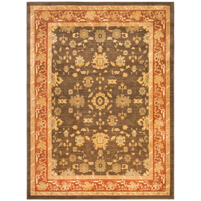 SAFAVIEH Heirloom Quinn Traditional Oriental Rug - 8' x 11' - Brown/Red