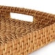 preview thumbnail 4 of 4, Martha Stewart 16 Inch Rattan Woven Serving Tray