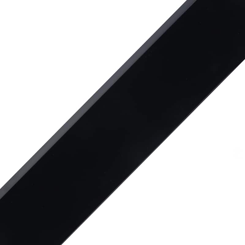 Merola Tile Battiscopa Glossy Black 3-1/8" x 17-3/4" Ceramic Wall Trim - (1 Tile)