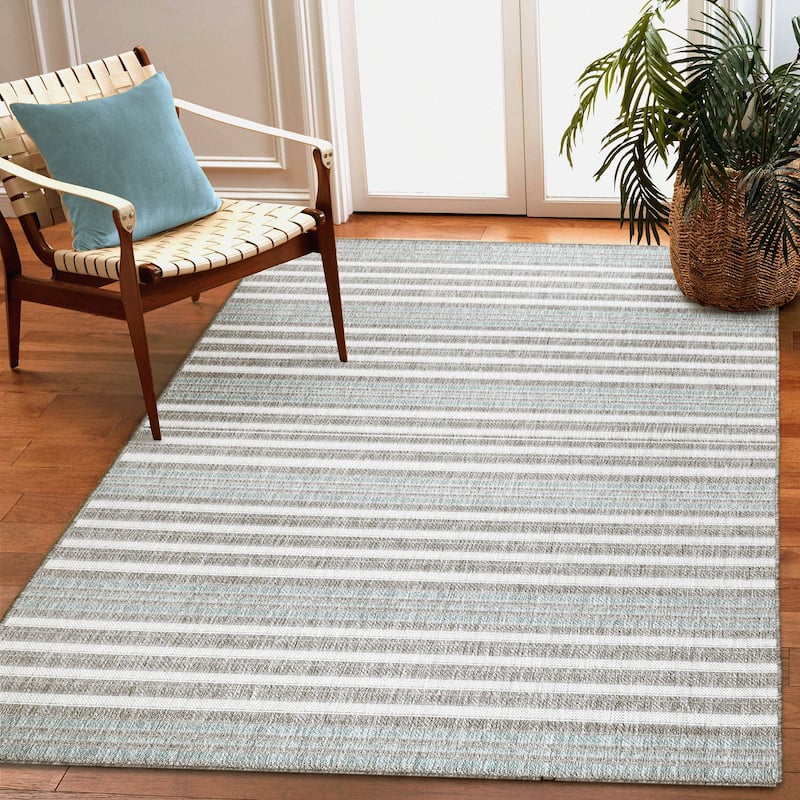 Liora Manne Malibu Faded Stripe Indoor/Outdoor Rug