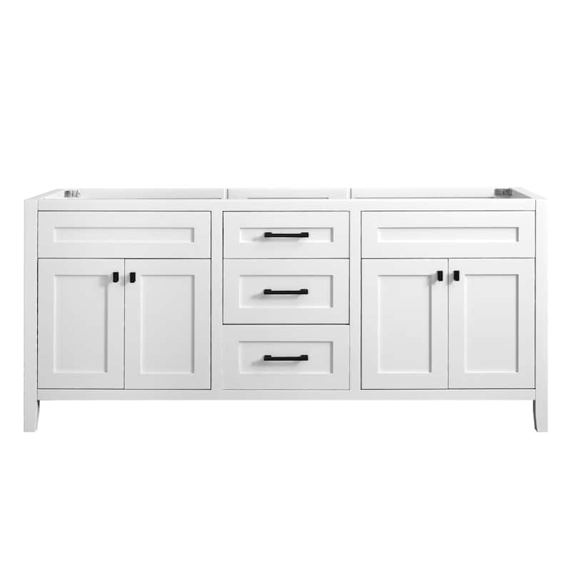 Nephelily 48" 60" 72" Bathoom Vanity Base Only, Easy-to-Install - 72 in. Base