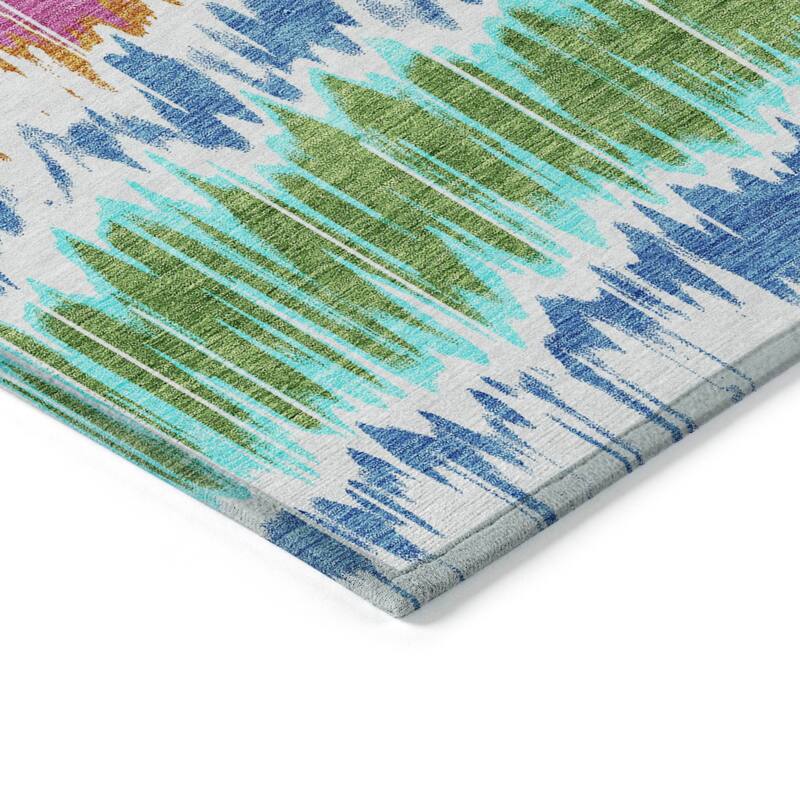 Machine Washable Indoor/ Outdoor Chantille Contemporary Ombre Rug