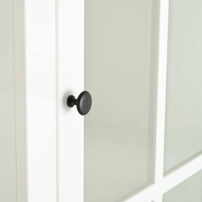75.25in Tall Display Cabinet with Single Tempered Glass Door
