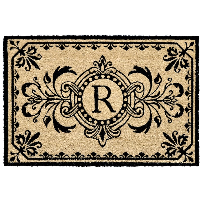 Liora Manne Dwell Vine Outdoor Mat Black