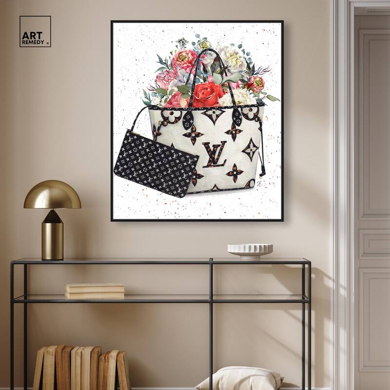 Floral Summer Bag Canvas by Art Remedy