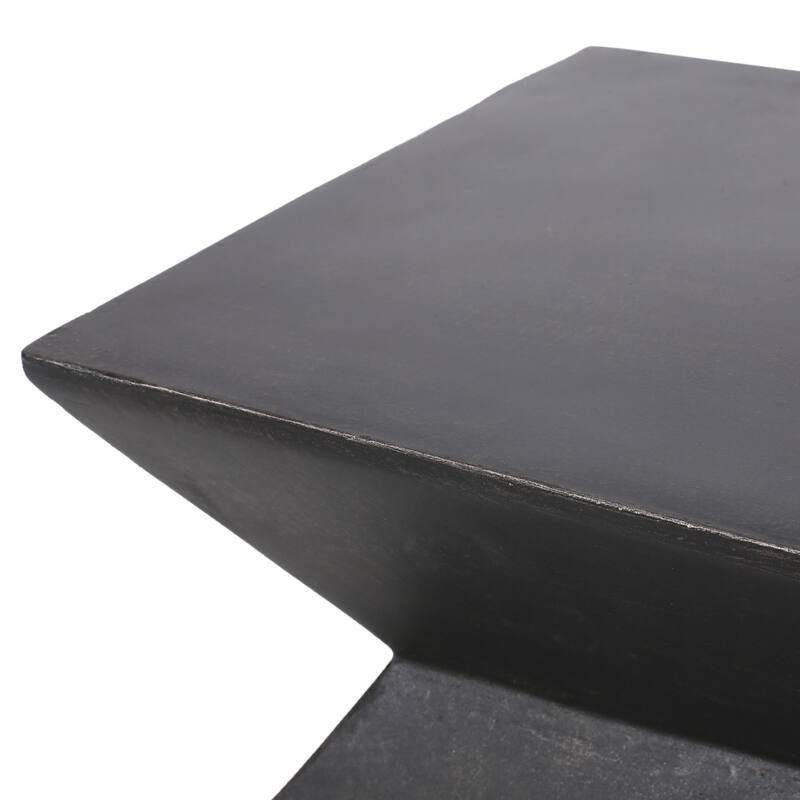 Bonneau Outdoor Lightweight Concrete Side Table by Christopher Knight Home