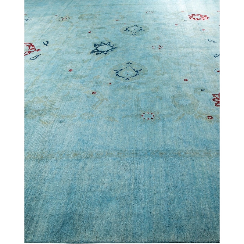Vibrance, One-of-a-Kind Hand-Knotted Area Rug - Gray, 12' 0" x 15' 2" - 12' 0" x 15' 2"