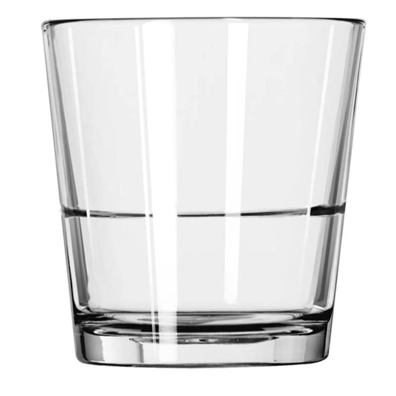 Libbey Restaurant Basics Stacking Rocks Glasses, 9-ounce, Set of 12 - Set of 12