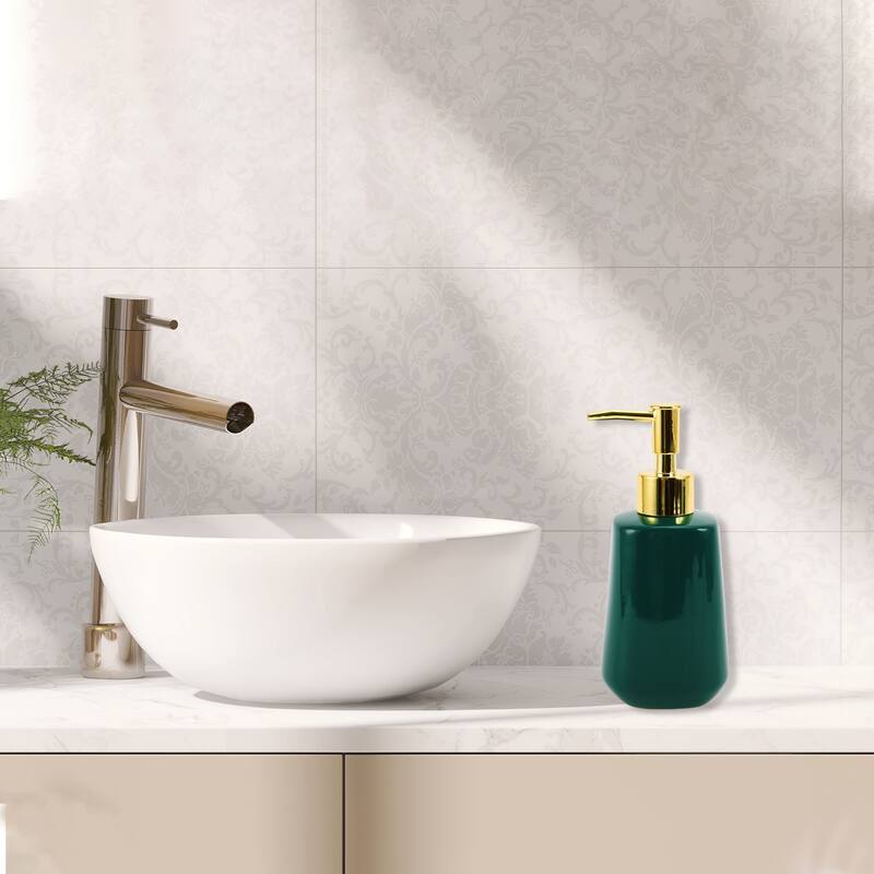 Cone Shape Simple Soap Pump Dispenser for Bathroom Hotel 300ml 1 Pcs - Green