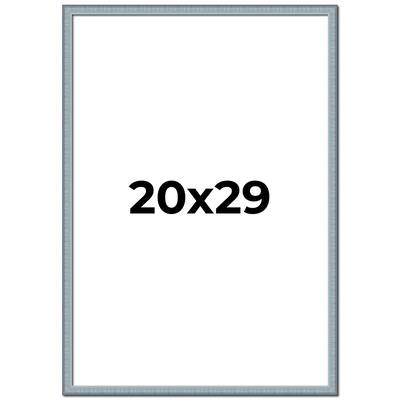 20x29 Frame Rustic Sky Blue Solid Wood Picture Frame | 0.75 Inch