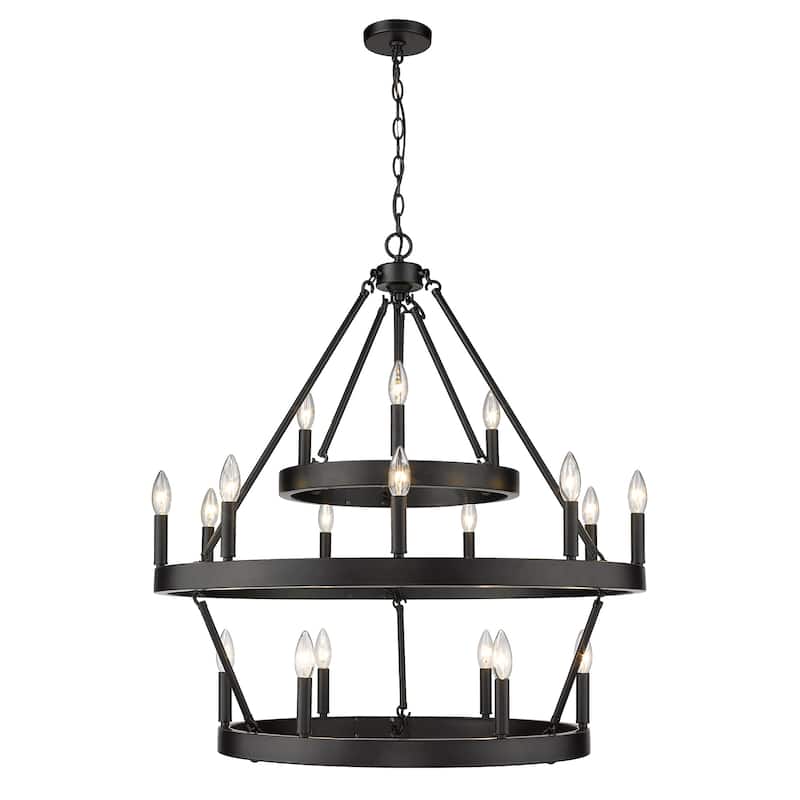 Alastair 3 Tier - 18 Light Chandelier - 35x34.75"
