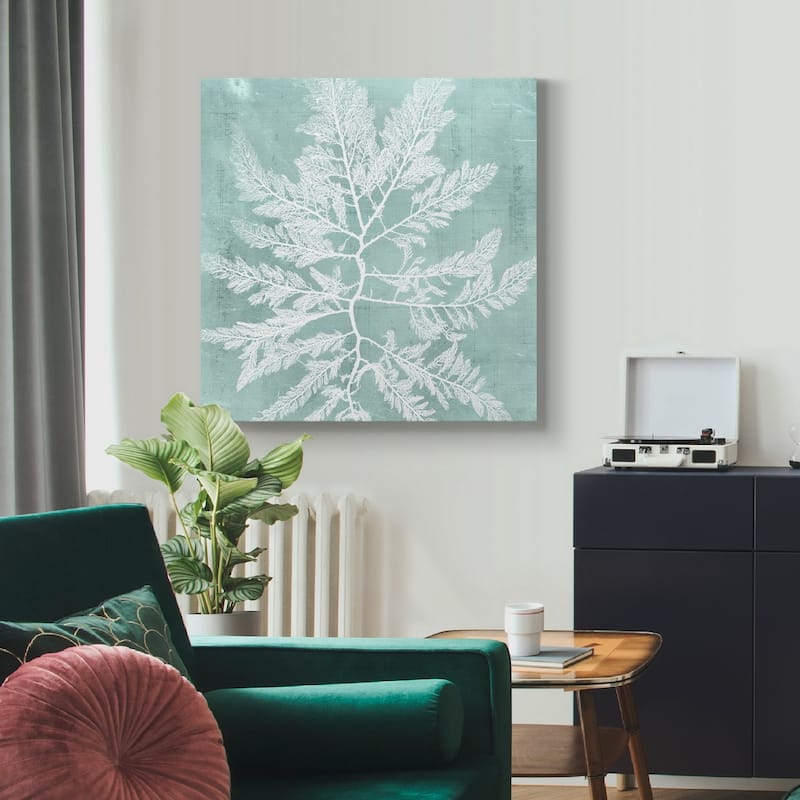 Seaweed on Aqua I -Premium Gallery Wrapped Canvas