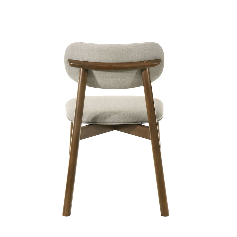 Furniture of America Megan Midcentury Walnut Wood Dining Chairs (Set of 2)