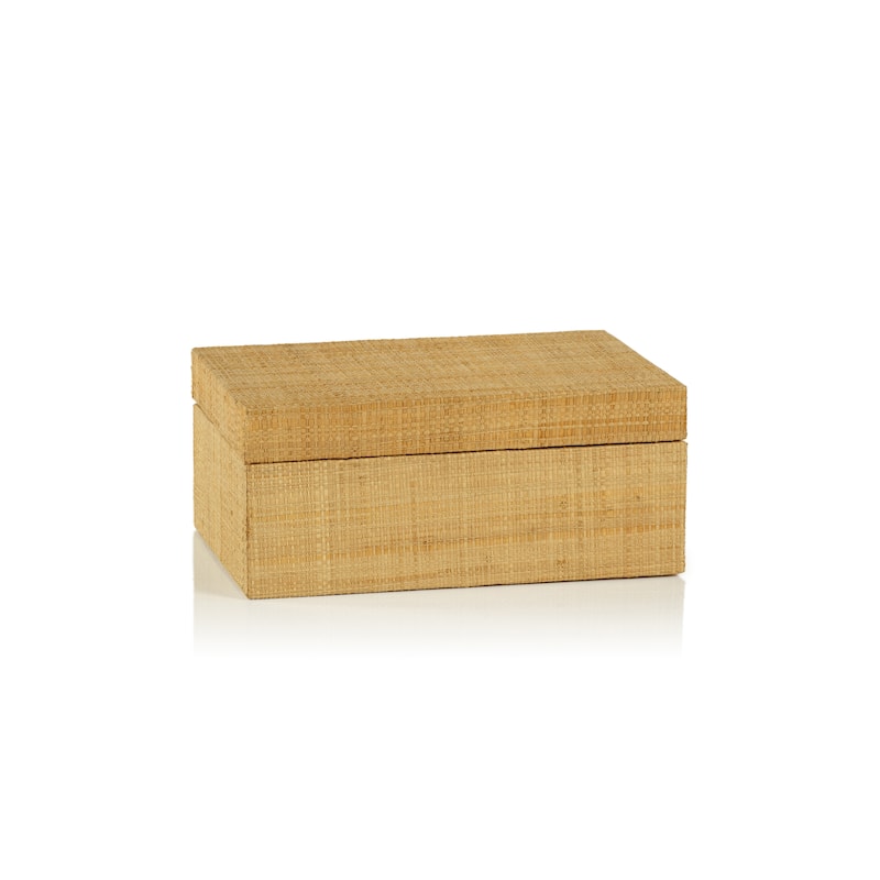 Mati Natural Grasscloth Decorative Box